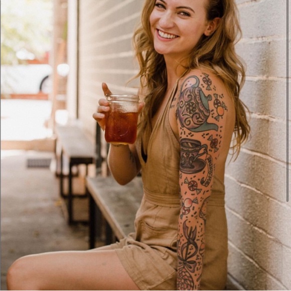 Free People Easy Does It Linen Halter Romper - Picture 5 of 8